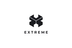 Cube Letter X logo design vector template Product Image 3