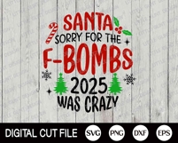 2025 Christmas Ornament SVG | Funny Christmas 2025 PNG Product Image 3