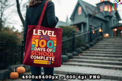 Level 100 Days of School Complete Gamer PNG Product Image 4