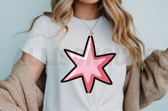 Pink Star Icon Cartoon Style Clip Art For Decoration Product Image 3