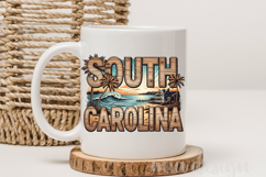 South Carolina State PNG, Vintage Palmetto Deer Sublimation Product Image 3