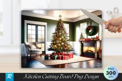 Farmhouse Christmas Tree with Handmade Cutting Board PNG Product Image 1