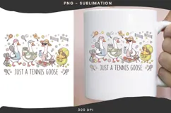 Tennis goose png design for T-shirts Product Image 3