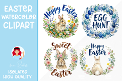 Easter Round Sign I Easter Door hanger decor Product Image 1