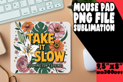 WHIMSICAL MOUSE MAT GIFT MAGIC, Flower Quote Product Image 1