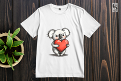 Cute Koala Love Clipart PNG Product Image 2