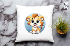 Cute Baby Lion Clipart Sublimation PNG Product Image 3