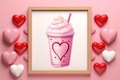 Valentine Coffee Cup Sublimation Clipart Product Image 3