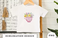 Watercolor Spring flowers sublimation png Product Image 3