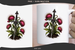 Gothic venus flytrap png design for T-shirts Product Image 3