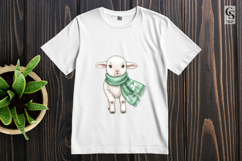 Cute Lamb Watercolor Clipart Sublimation PNG Product Image 3