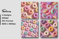 Sweet Donuts Pattern Digital Paper Product Image 3