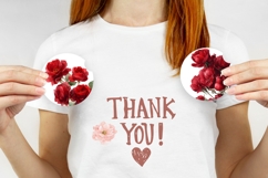 Red Flowers Car Coasters, Roses Coaster Print Product Image 3