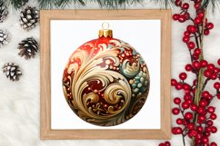 Christmas Bauble Sublimation Clipart, Christmas Bauble Product Image 3