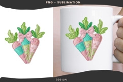 Patchwork carrots png design for T-shirts Product Image 3