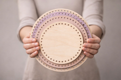 Round basket bases bundle SVG embroidery 8-12 inch Product Image 3