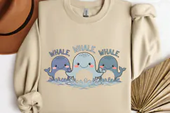 Whale whale whale PNG, Funny Animals Sublimation PNG Product Image 3