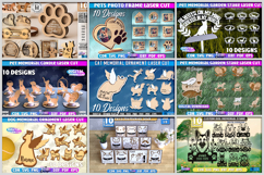 455 Pets Mega Bundle Laser Cut Files | Dog and Cat Lovers Product Image 4