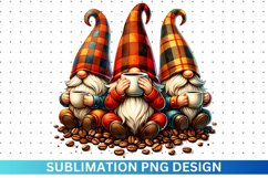 Coffee Gnome Sublimation - Clipart PNG Product Image 1