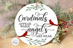 Cardinals Appear When Angels Are Near SVG | Memorial Design Product Image 1