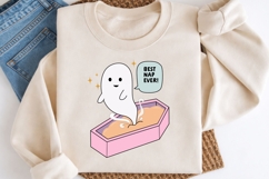 Funny Ghost Coffin PNG | Best Nap Ever Design Product Image 3