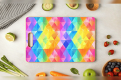 Rainbow Diamond Cutting Boards sublimation Designs Product Image 3