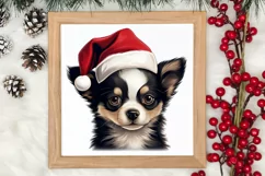 Christmas Peeking Dogs Clipart, Christmas PNG Product Image 3