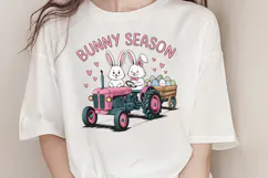 Bunny season PNG, Retro Easter Sublimation PNG Product Image 1