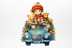 Christmas Animal Safari Clipart PNG Product Image 3