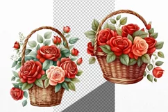 Roses clipart, Flowers clipart, Flowers Product Image 3