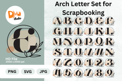 Arch Letter Set for Scrapbooking Monogram Product Image 1
