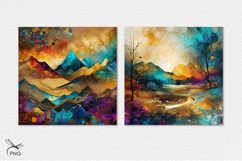 Abstract landscape digital paper Product Image 3