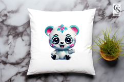 Cute Panda Clipart Sublimation PNG Product Image 3