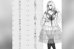60 Procreate Gothic Fashion Style Stamp Brushes Product Image 6