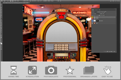Retro Jukebox Top Glass Dome Panel Product Image 2