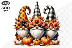 Halloween Gnomes Sublimation - Clipart PNG Design Product Image 1