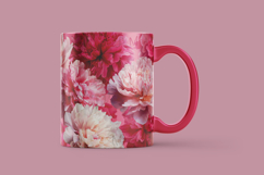 Red Peony Floral Digital Paper Product Image 3