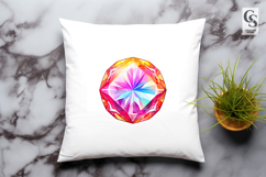 Rainbow Diamond Clipart Sublimation PNG Product Image 3