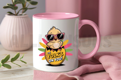 Cute Chick Wearing Sunglasses Hatching From Egg The Yolks Product Image 2