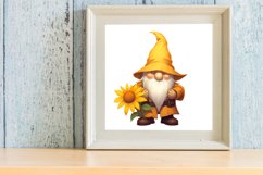 Sunflower Gnomes Sublimation Clipart Bundle Product Image 9