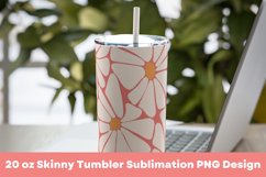 Retro Seamless Flowers Pattern 20 oz Tumbler Sublimation PNG Product Image 3