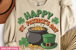 Happy St Patricks Day PNG, Groovy ST Patricks Sublimation PN Product Image 3