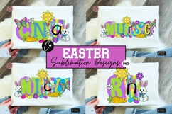 Preppy Ransom Easter NICU RN CNA Nurse PNG Design Product Image 1