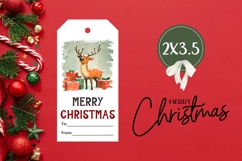 Cartoon Christmas Animals Gift Tags, Christmas Gift Tags Product Image 3