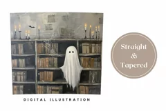Cartoon Ghost Tumbler Wrap Design, Gothic Tumbler Template Product Image 3