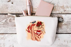 Fashion illustration, foot shoes art instant download Product Image 7