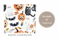 Halloween Doodles Tumbler Design, Kids Halloween Tumbler Product Image 3