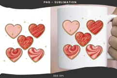 Valentine hearts png design for T-shirts Product Image 3