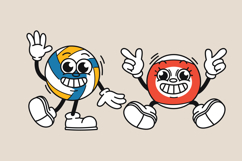 Sporty Mascot Characters - Cute Vector Clipart Set Product Image 4