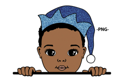 Christmas Santa Boy Clipart for Cricut Kids Holiday Shirt Product Image 3